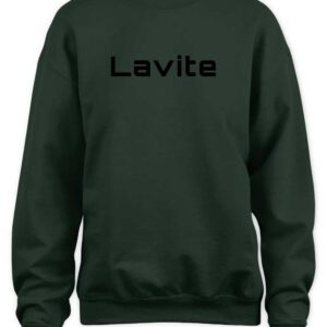 Sleek Typeface Lavite Statement Fleece Sweater
