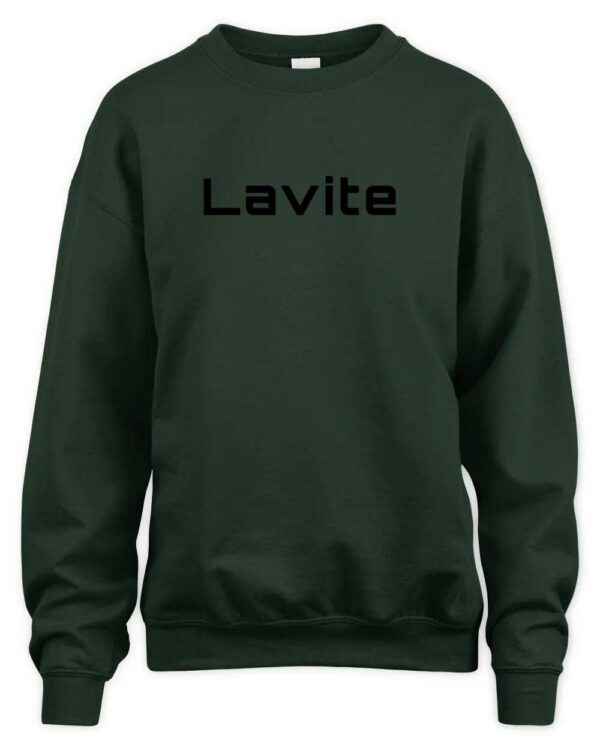 Sleek Typeface Lavite Statement Fleece Sweater